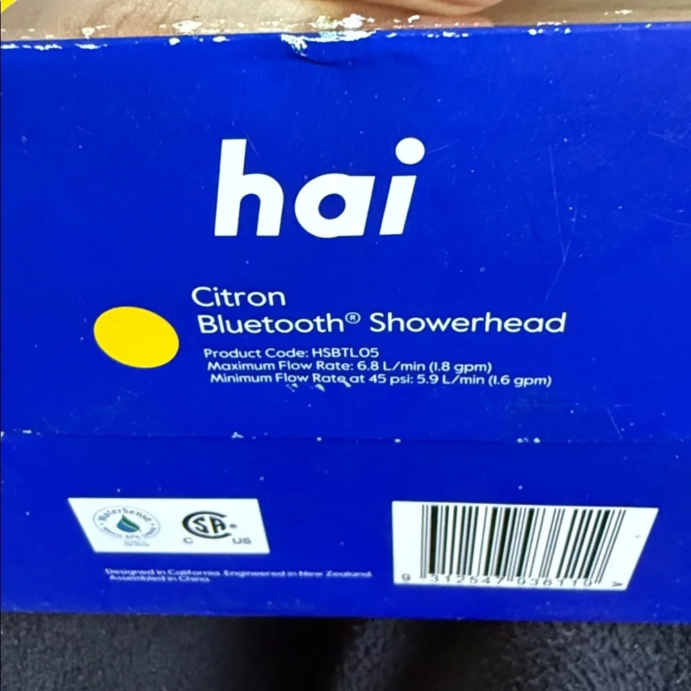 hai Smart shower head Bluetooth/adjustable pressure/hand held water saving head.